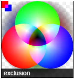 canvas的exclusion合成模式