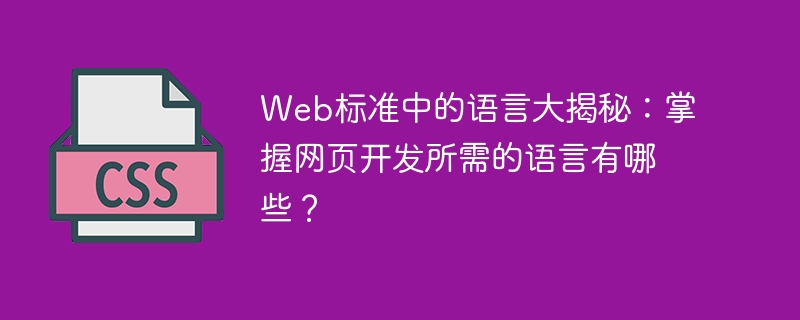 新手必看：HTML与CSS，网页开发神器大揭秘