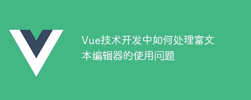 选择Vue富文本编辑器，如何搞定？揭秘最佳利器