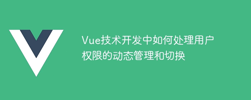 Vue开发必备！教你如何轻松搞定用户权限管理