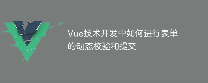 Vue网站开发必备！忘记表单校验等于自找BUG？