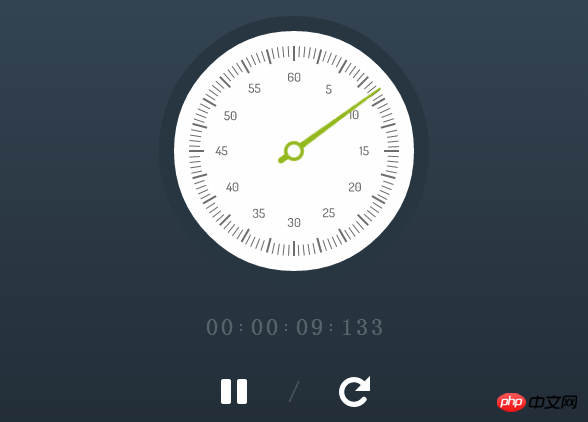 HTML5圆盘时钟：简约大方，动感十足