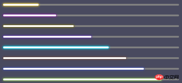 网页设计必备！CSS3发光进度条动画大揭秘