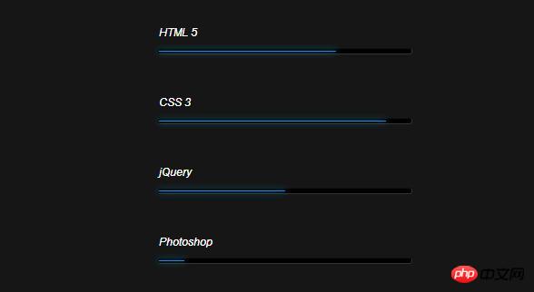 网页设计必备！CSS3发光进度条动画大揭秘