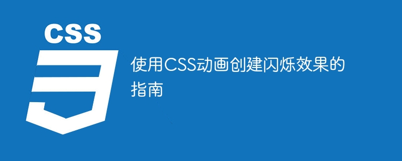 网页设计新玩法！学会制作CSS闪动效果，让你的页面炫目吸睛