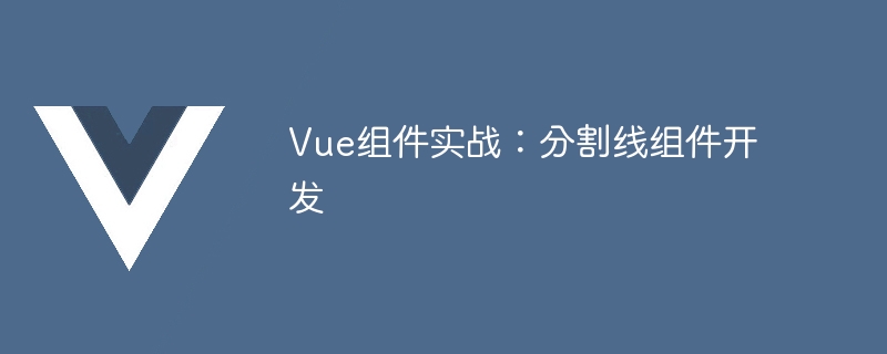 Vue 开发中如何开发简单分割线组件及代码示例