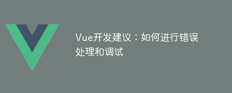 Vue 开发中错误处理与调试的实用建议