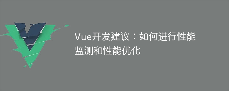 Vue 应用性能监测与优化：提升应用性能的关键建议