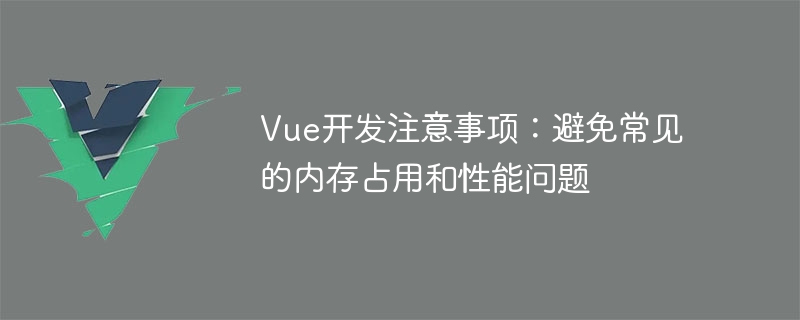 Vue 开发中如何避免内存占用和性能问题？