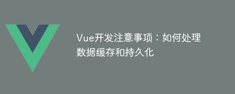 Vue 开发中数据缓存和持久化的处理方法及注意事项