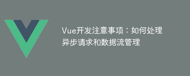 Vue 开发中异步请求和数据流管理的问题及解决方法