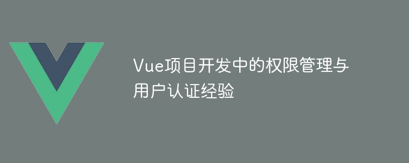 Vue 项目开发中权限管理与用户认证的重要性及实现方式