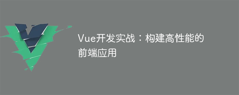 如何利用 Vue 构建高性能前端应用：实践经验与技巧分享